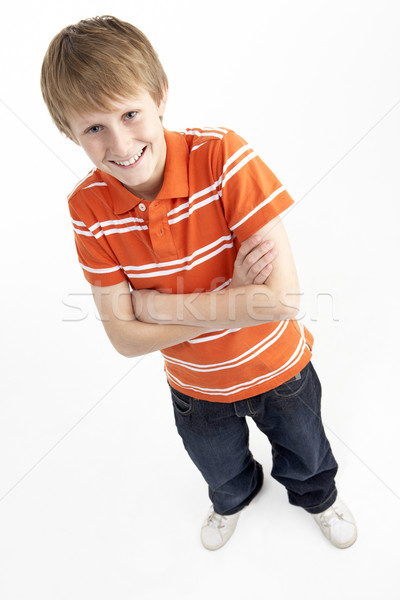 肖像 笑みを浮かべて 12歳 少年 子供 幸せ ストックフォト © monkey_business