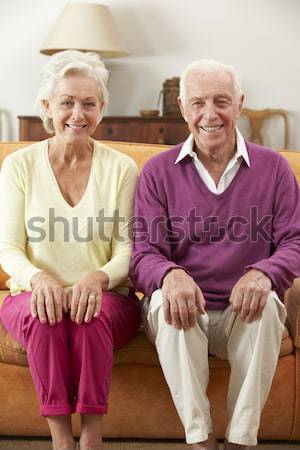 Senior Couple Sitting Together In Hospital Stock photo © monkey_business