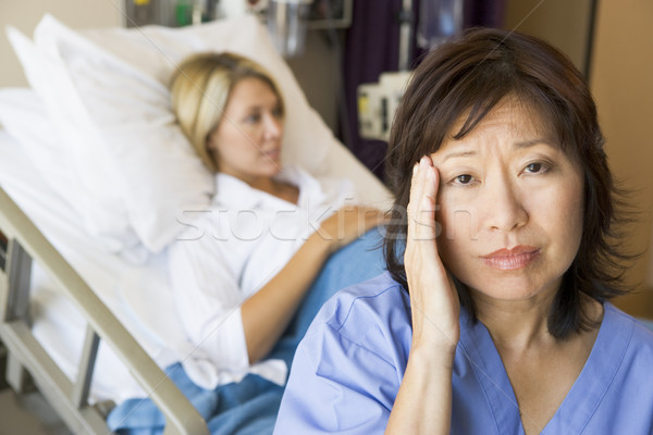 Doctor In Patients Room With Headache Stock photo © monkey_business