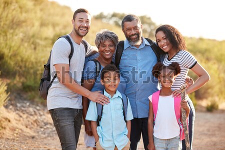 Family playing tug of war on beach Stock photo © monkey_business