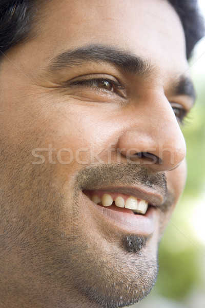 Foto stock: Cabeza · tiro · hombre · sonriendo · cara · retrato