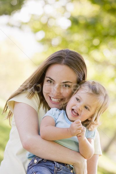 Madre hija aire libre sonriendo bebé Foto stock © monkey_business