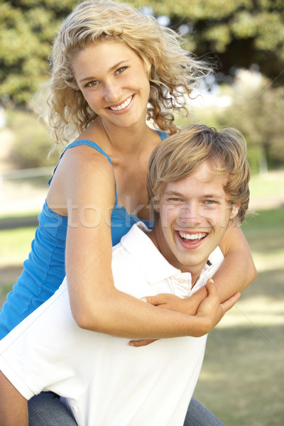 Teenage Couple Having Fun In Playground Stock photo © monkey_business