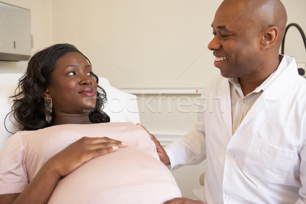 Pregnant Woman Being Given Ante Natal Check By Doctor Stock photo © monkey_business