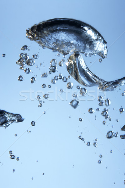 Foto stock: Bubbles · água · azul · energia · líquido · cor