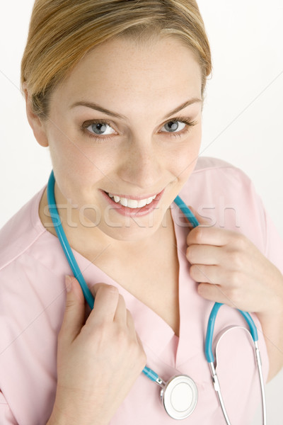 Stock photo: Portrait Of Doctor With Stethescope