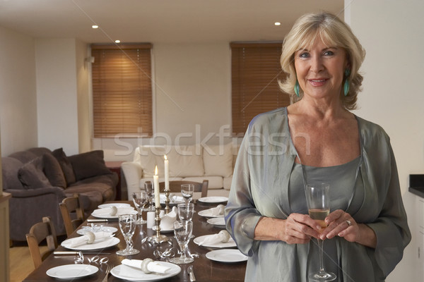 Woman Throwing A Dinner Party Stock photo © monkey_business