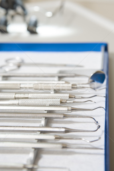 Tandheelkundige tools gezondheid chirurgie kliniek binnenshuis Stockfoto © monkey_business