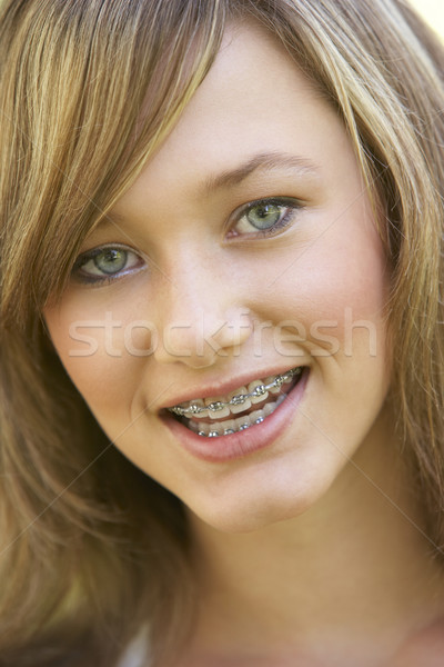 Portré lány mosolyog gyerekek személy boldogság Stock fotó © monkey_business