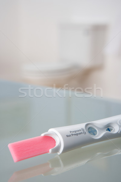 Pregnancy testing kit in bathroom Stock photo © monkey_business