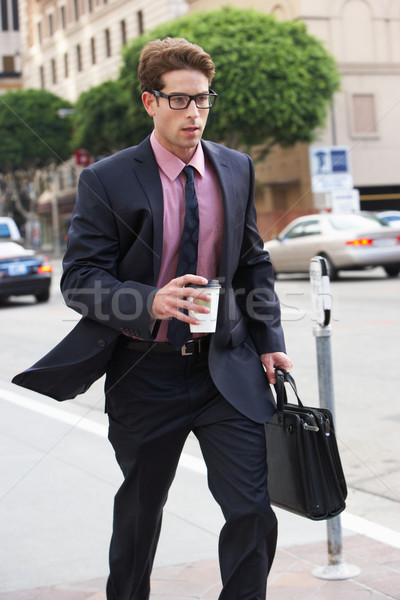 Om de afaceri stradă cafea afaceri birou Imagine de stoc © monkey_business