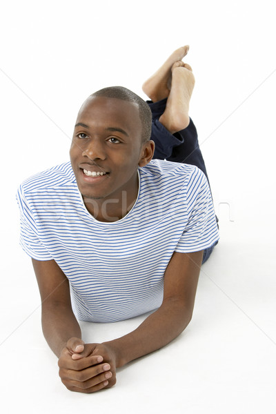 Teenage Boy Laying On Stomach Stock photo © monkey_business