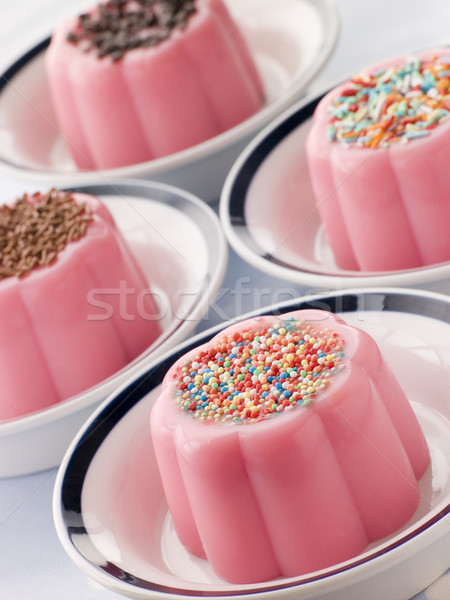 Blancmange with different toppings Stock photo © monkey_business