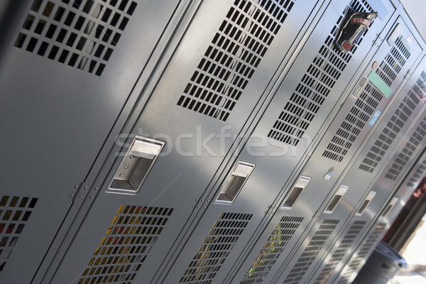 Closed lockers in a fire station Stock photo © monkey_business