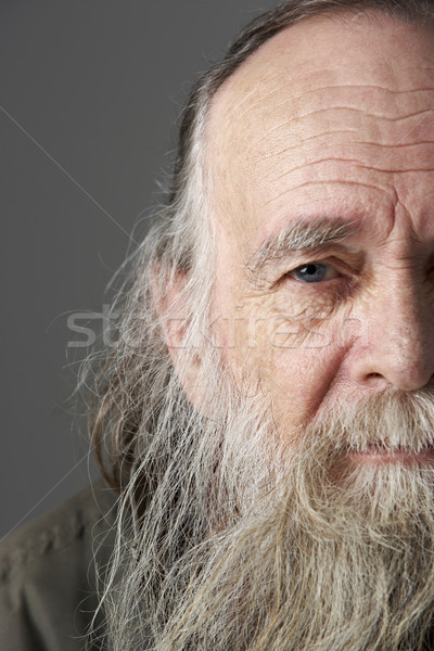 старший человека долго борода печально бездомным Сток-фото © monkey_business