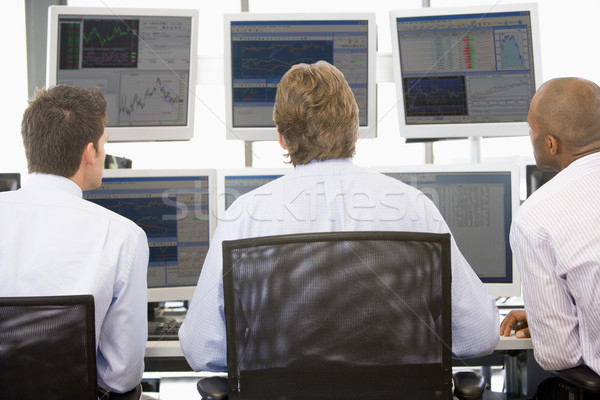 Stock Traders Viewing Monitors Stock photo © monkey_business
