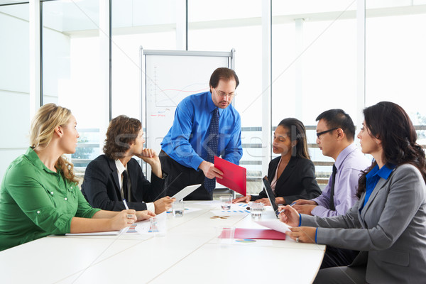 Businessman Conducting Meeting In Boardroom Stock photo © monkey_business