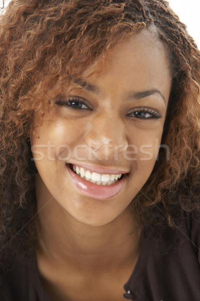 スタジオ 肖像 幸せ 十代の少女 少女 色 ストックフォト © monkey_business