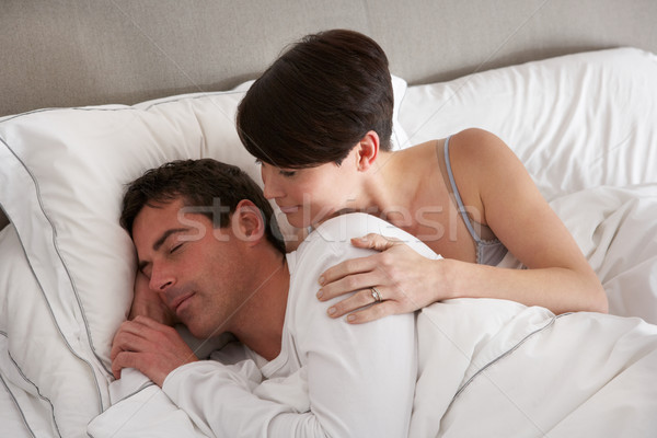 Stock photo: Couple With Problems Having Disagreement In Bed