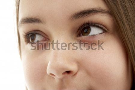 Primer plano ojo nina adolescente femenino Foto stock © monkey_business