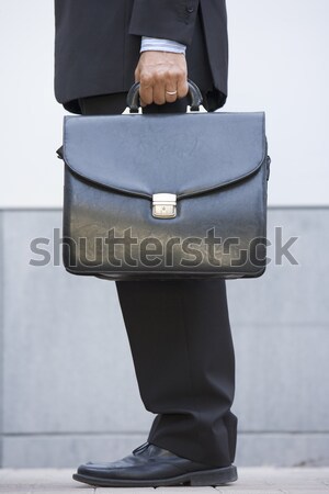 Foto stock: Mujer · de · negocios · maletín · aire · libre · negocios · oficina