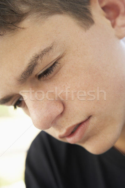 Portré tizenéves fiú néz zaklatott gyerekek szomorú Stock fotó © monkey_business