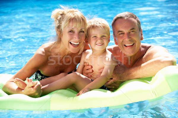 Grands-parents petit-fils piscine femme eau [[stock_photo]] © monkey_business