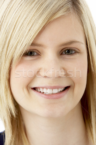 Estudio retrato sonriendo feliz adolescente Foto stock © monkey_business