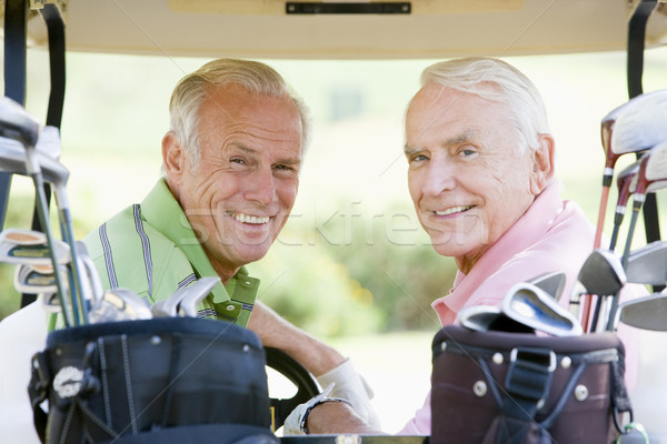 Mannelijke vrienden genieten spel golf man Stockfoto © monkey_business