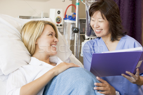 Pregnant Woman Talking To Doctor Stock photo © monkey_business