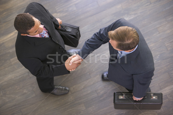 Dwa biznesmenów drżenie rąk człowiek spotkanie Zdjęcia stock © monkey_business