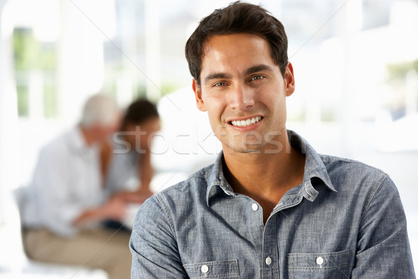 西班牙裔美國人 商人 辦公室 工作的 穿著 微笑 商業照片 © monkey_business