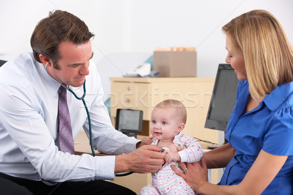 Mother and baby in doctor's surgery Stock photo © monkey_business