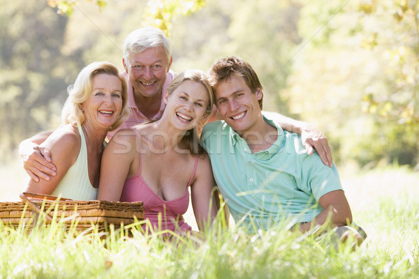 Parents with adult children on picnic Stock photo © monkey_business
