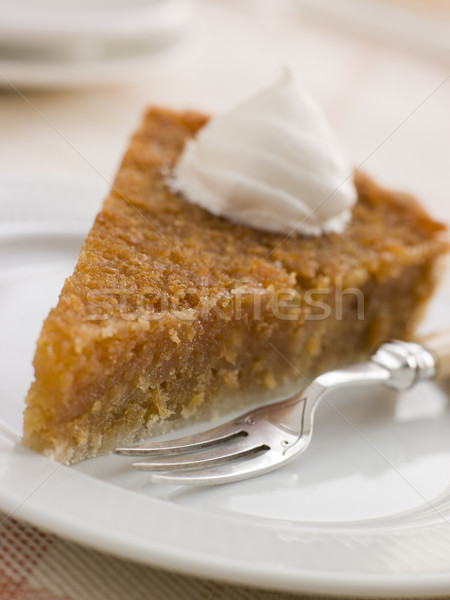 Slice of Treacle Tart with Whipped Cream Stock photo © monkey_business