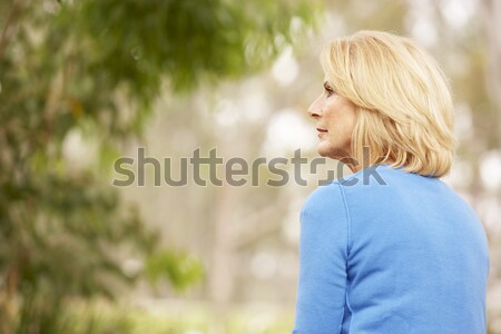 Back View Of Thoughtful Senior Woman  Stock photo © monkey_business