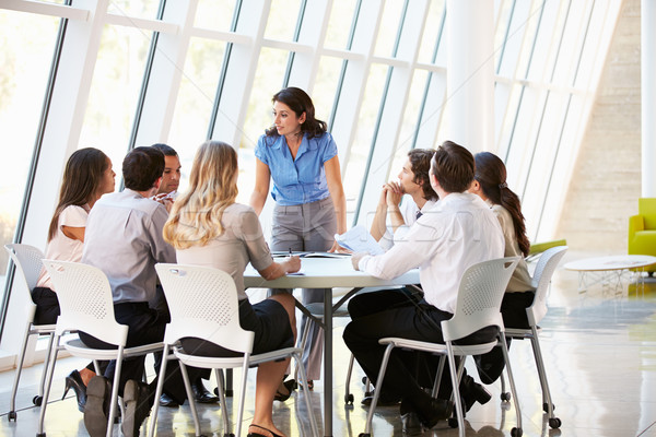 Pessoas de negócios reunião do conselho moderno escritório negócio homem Foto stock © monkey_business