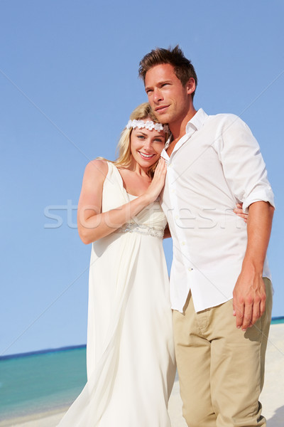 Couple At Beautiful Beach Wedding Stock photo © monkey_business