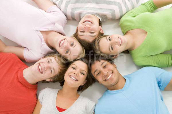 Retrato ninos amigos adolescente sonriendo Foto stock © monkey_business