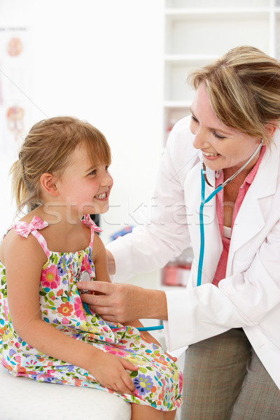 Female doctor examining child Stock photo © monkey_business