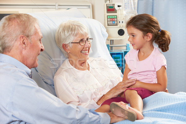 Granddaughter Visiting Grandmother In Hospital Bed Stock photo © monkey_business