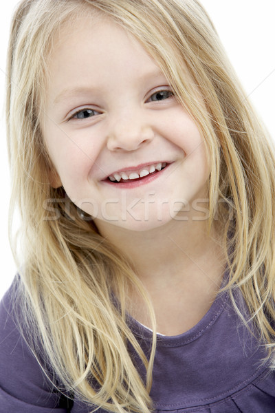 Portré mosolyog négyéves lány boldog gyermek Stock fotó © monkey_business