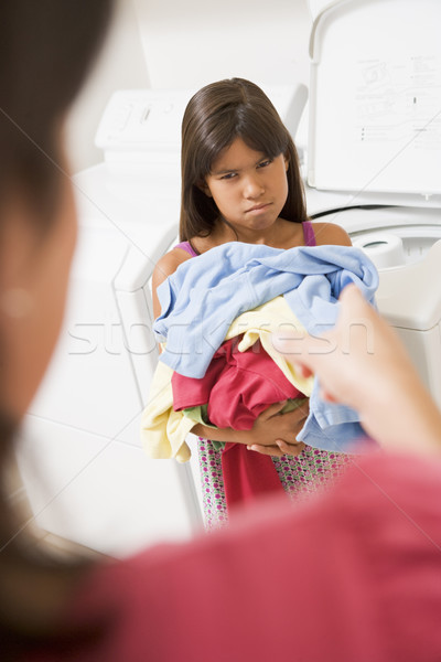 Young Girl Doing Laundry Stock photo © monkey_business