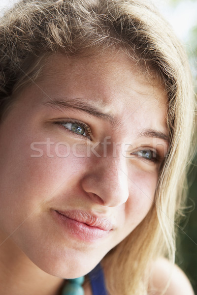 Portret tienermeisje naar bezorgd meisje kinderen Stockfoto © monkey_business
