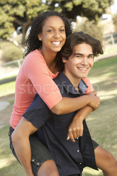 Teenage Couple Having Fun In Playground Stock photo © monkey_business