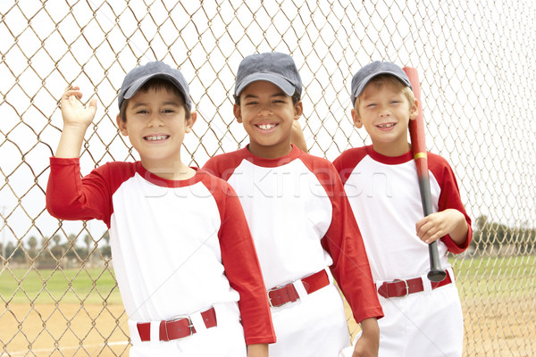 Foto d'archivio: Giovani · ragazzi · baseball · squadra · bambini · bambino