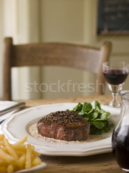 Stock photo: Steak au Poirve