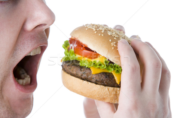 Man About To Bite Into A Cheeseburger Stock photo © monkey_business