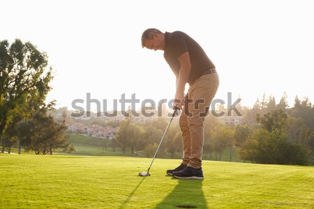 Senior vrouwelijke golfer af golfbaan vrouw Stockfoto © monkey_business