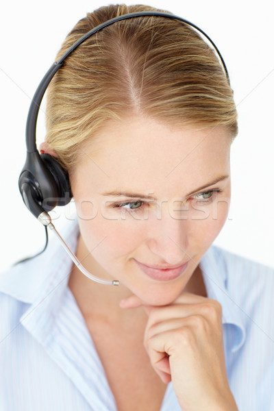 Call center exploitant business vrouw handen hand Stockfoto © monkey_business